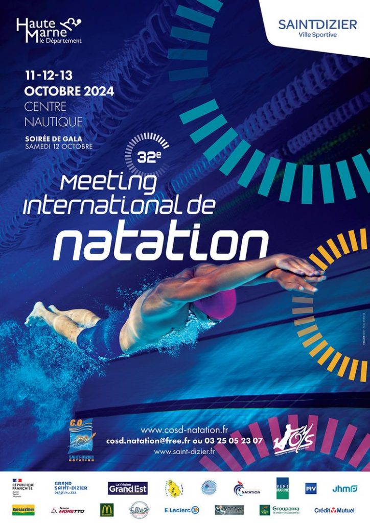 Le meeting international de natation de Saint-Dizier