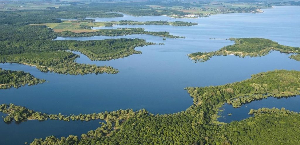 lac du der vue aerienne